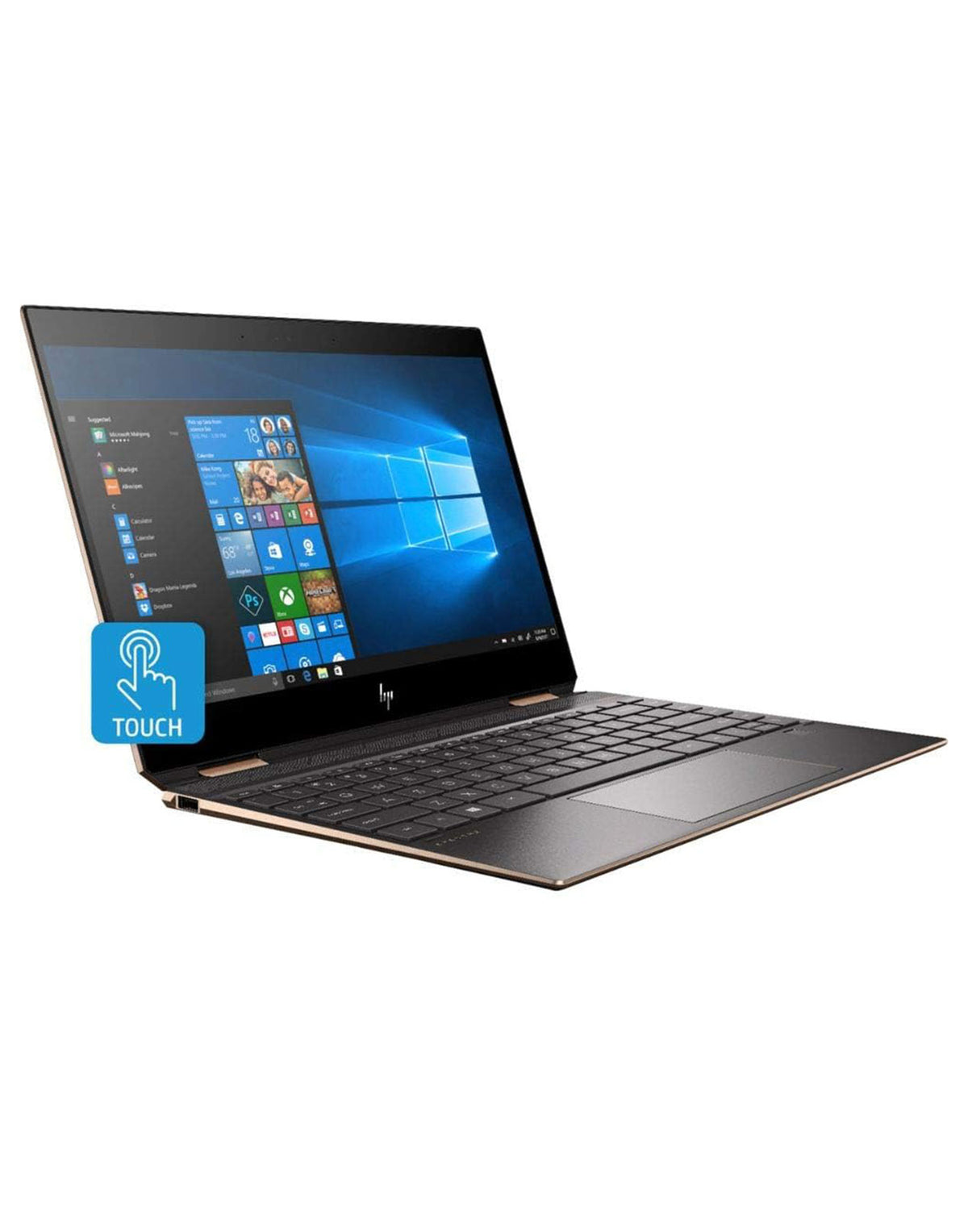 HP Spectre X360 13.3-inch i7 8th Gen 16GB 256GB @1.80GHz Windows 11 Pro Convertible Touch Screen Laptop - Dark Ash Silver