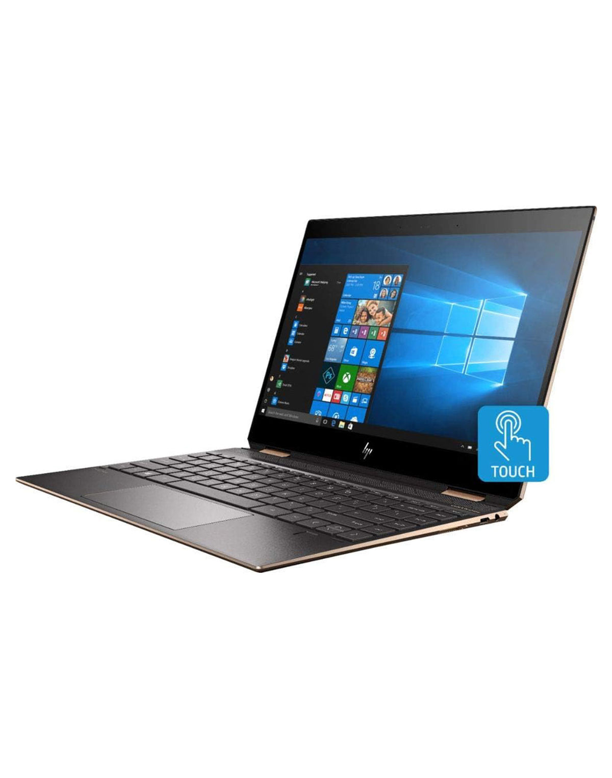 HP Spectre X360 13.3-inch i7 8th Gen 16GB 256GB @1.80GHz Windows 11 Pro Convertible Touch Screen Laptop - Dark Ash Silver