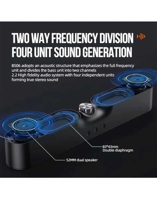 Hoco 10W Bluetooth Portable Sound Bar BS06 (Brand New)