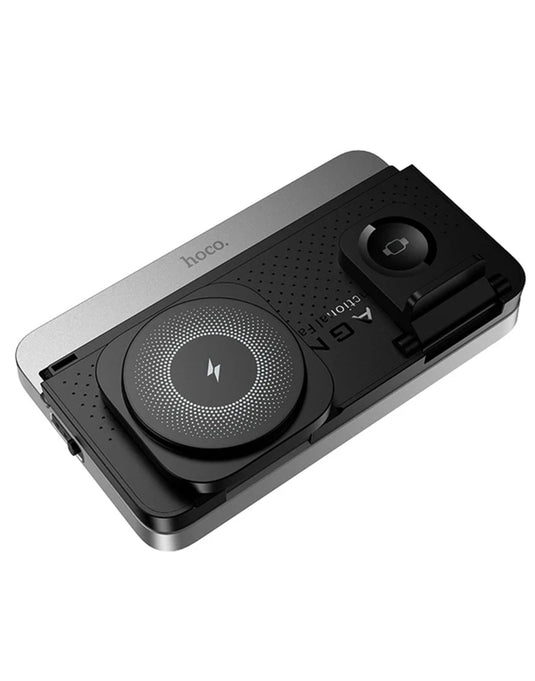 Hoco 15W 4-in-1 Magnetic Wireless Fast Charger, With Alarm Clock, Ambient Lighting, Compact Foldable Design (DWQ03)