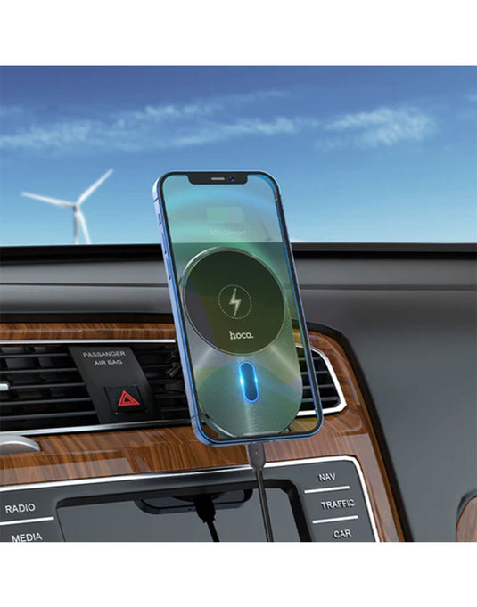 Hoco 15W Magnetic Wireless Charging Air Vent Phone Holder (CA91)