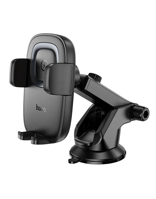 Hoco 15W Wireless Charging Phone Holder for Windshield / Dashboard (HW32) - Black