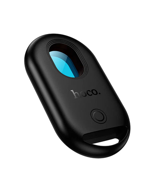 Hoco 2 in 1 Wireless Tracker Tag for Apple Devices with Spy Camera Detector, USB-C Rechargeable Battery, 15 Days Battery Life (E95) - Black