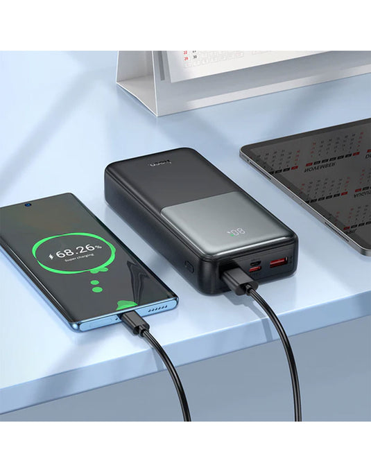 Hoco 22.5W PD+QC Power Bank w/ LED % Display (20000mAh) (J136A) -Black