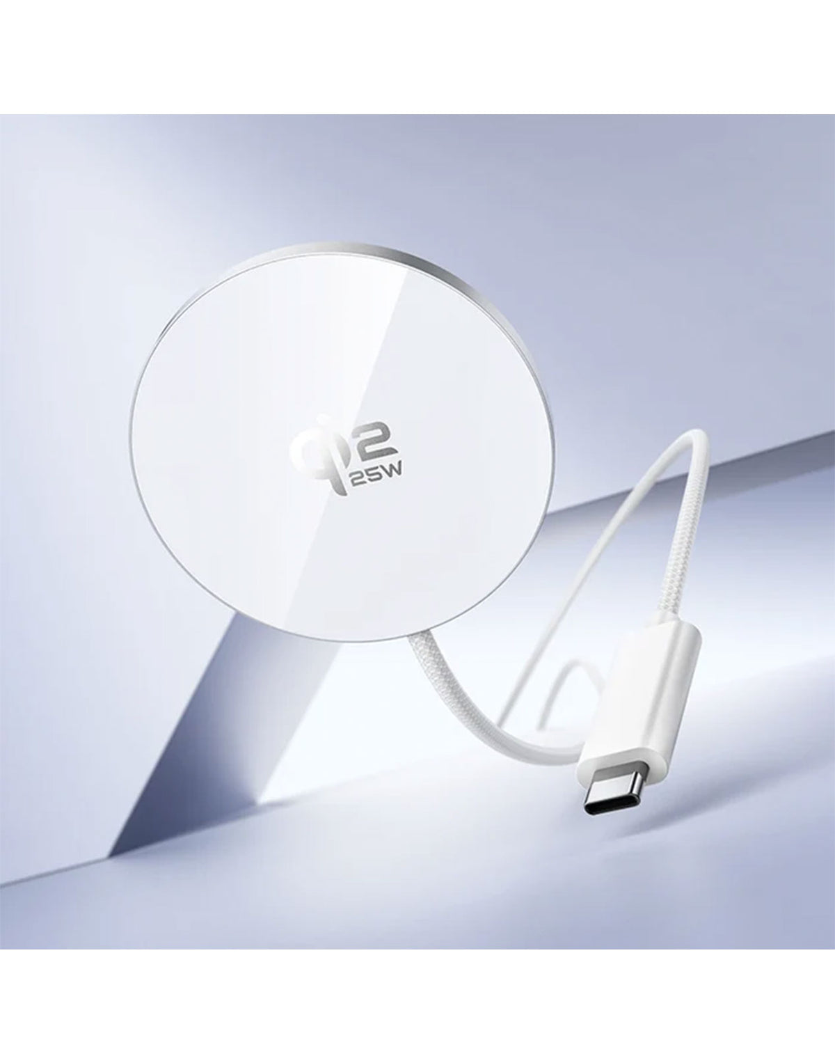Hoco 25W Qi2.2 Magnetic 2 in 1 Wireless Fast Charger, Charge Phones & Earbuds (CW63 Pro) - White