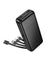 Hoco 2A Power Bank 2 Inputs, 5 Outputs, 4 Built-in Cables (20000mAh) (J163A)