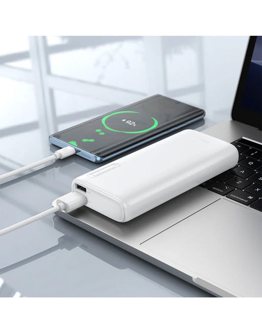 Hoco 2A Slim Power Bank Dual Input, Dual USB-A Output (10000mAh) (J158A)