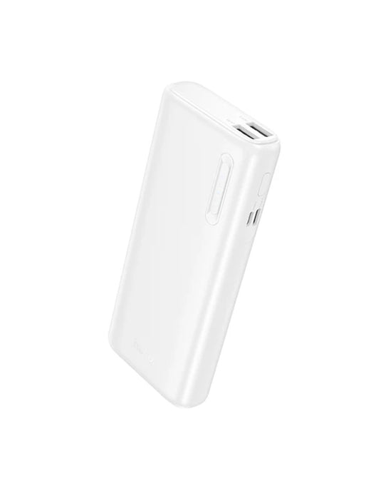Hoco 2A Slim Power Bank Dual Input, Dual USB-A Output (10000mAh) (J158A) - White