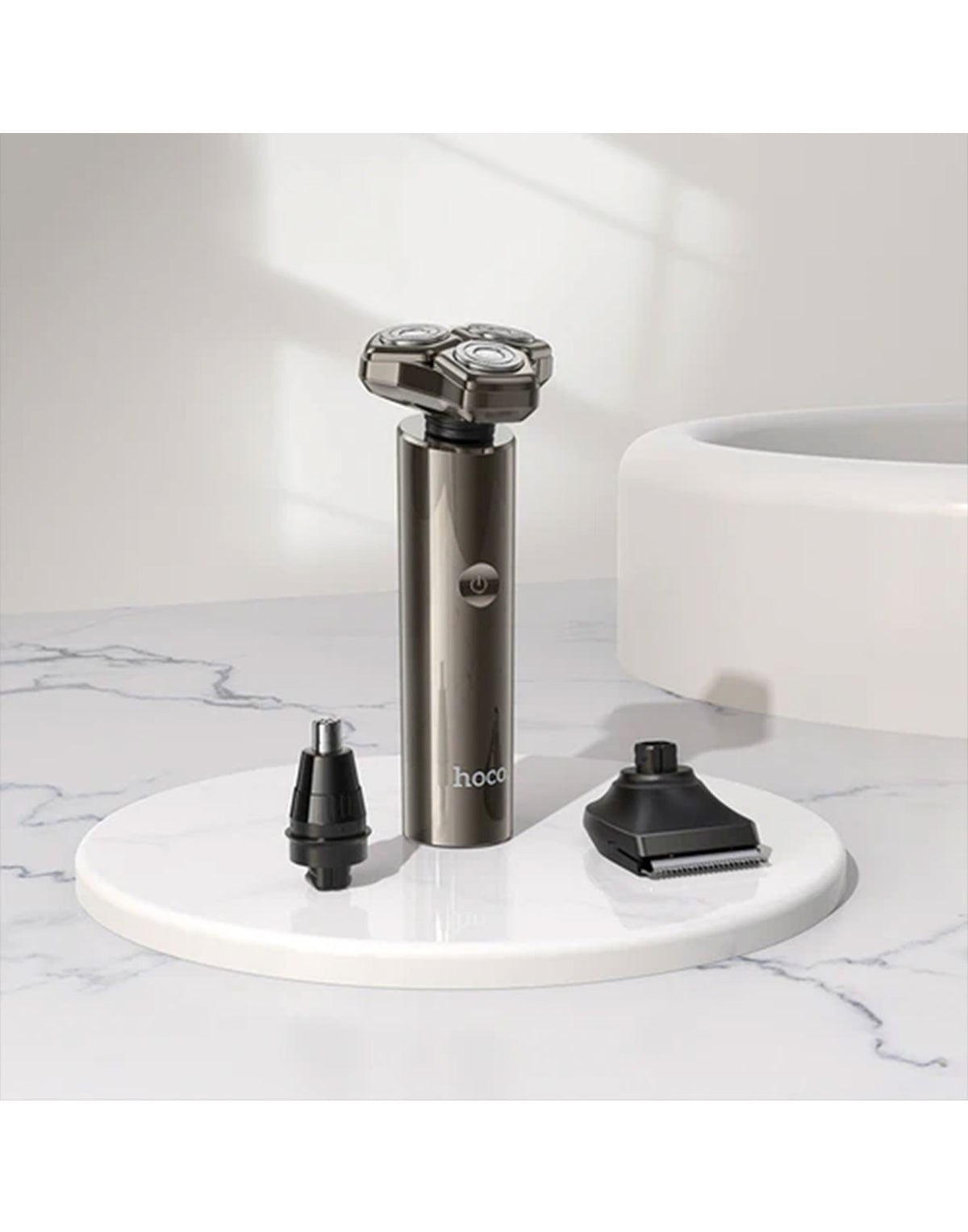 Hoco 3 in 1 Grooming Set With Shaver, Hair Clipper, Nose Hair Trimmer (HP36)