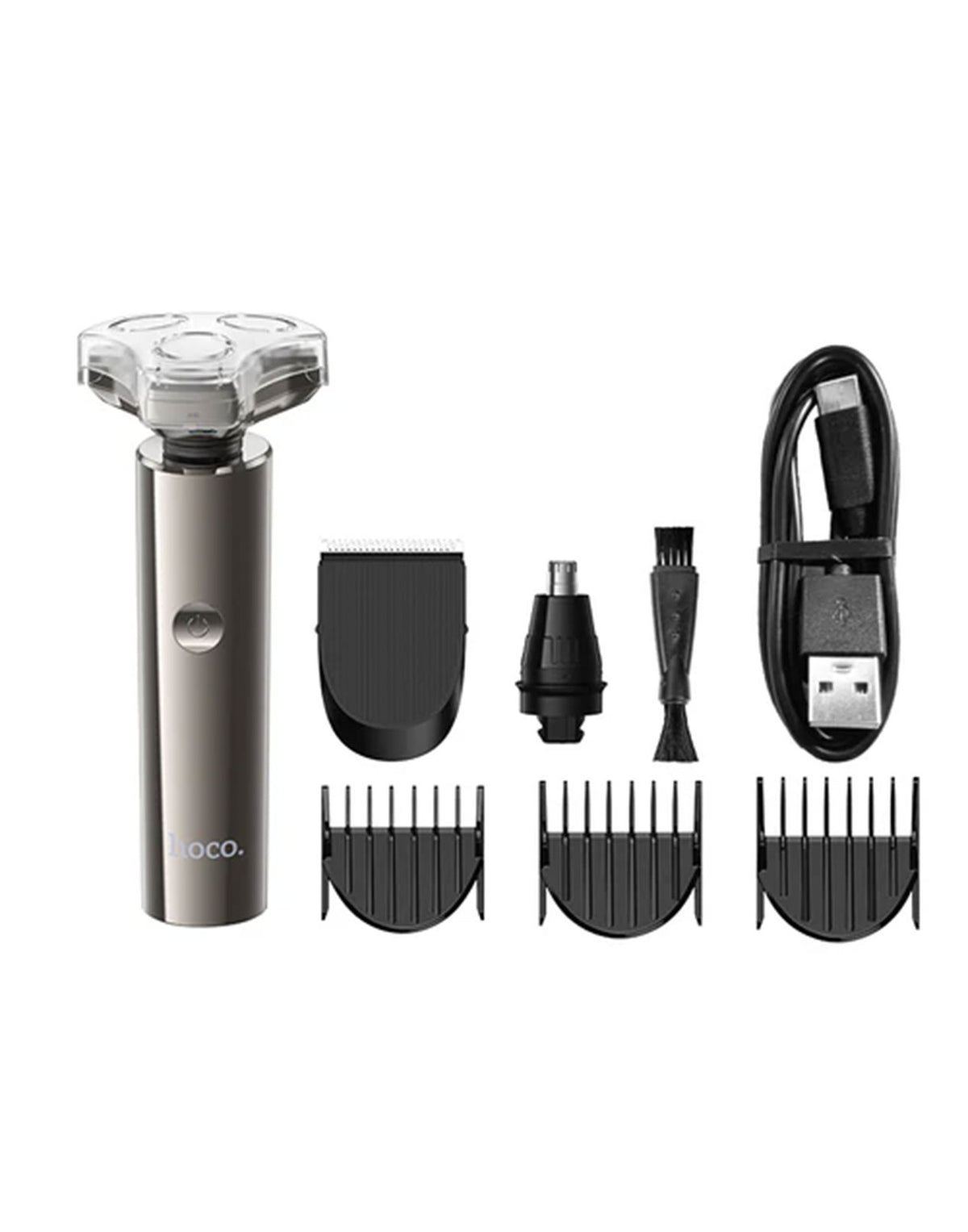 Hoco 3 in 1 Grooming Set With Shaver, Hair Clipper, Nose Hair Trimmer (HP36)