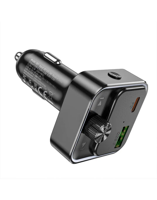 Hoco 30W FM Car Kit with PD+QC RGB Light (E81)