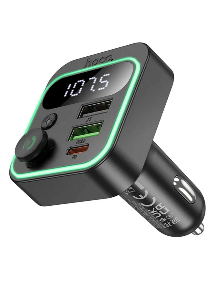 Hoco 30W FM Car Kit E85 with PD+QC & RGB Light | Best Price at TechCrazy