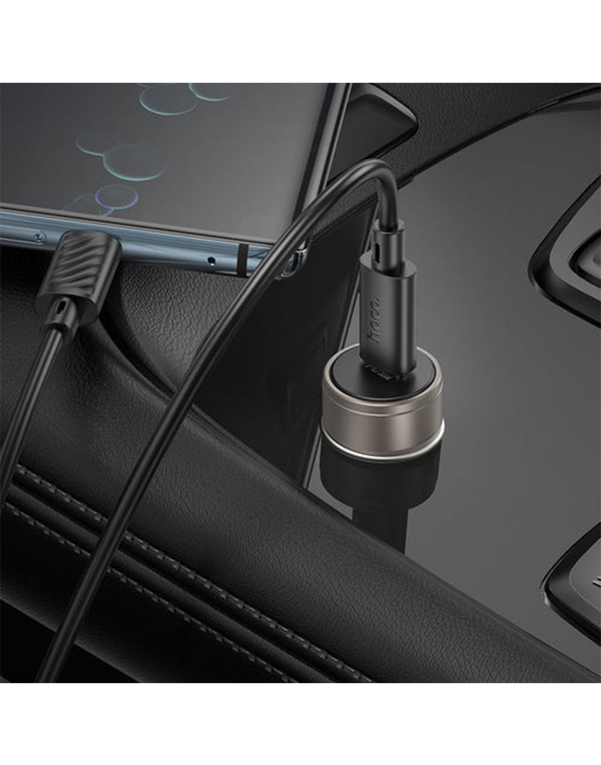 Hoco 30W PD USB-C Super Fast Car Charger w/ Aluminium Alloy Body (Z57)