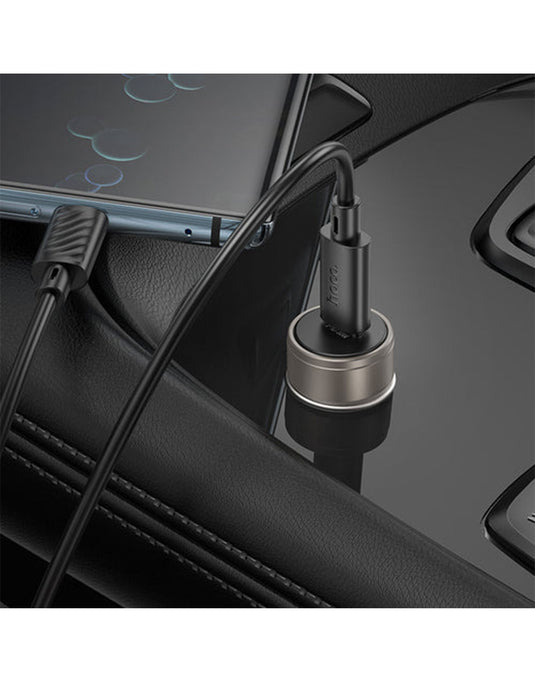 Hoco 30W PD USB-C Super Fast Car Charger w/ Aluminium Alloy Body (Z57)