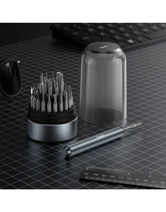 Hoco 31-in-1 Screwdriver Set with Magnetic Handle, Compact Tower Case (UT11) - Silver