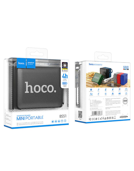 Hoco 5W Mini Bluetooth Speaker (BS51) - Black