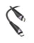 Hoco 60W PD Nylon Braided Super Fast Charging Cable - USB C to USB C (U95) 1.5 Meter - Black