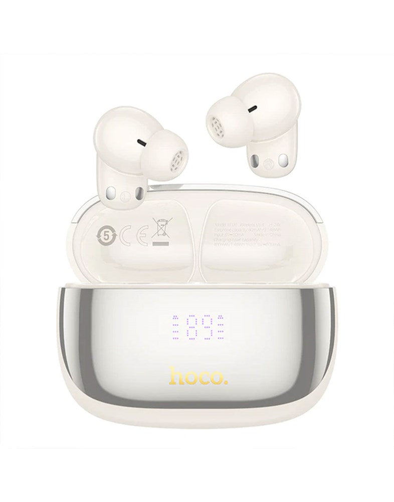 Hoco Bluetooth Earbuds Active Noise Cancellation + ENC (EQ20) - White