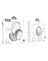 Hoco Bluetooth Headset 90 Hours Play/Talk Time (W55) - Silver (Brand New)