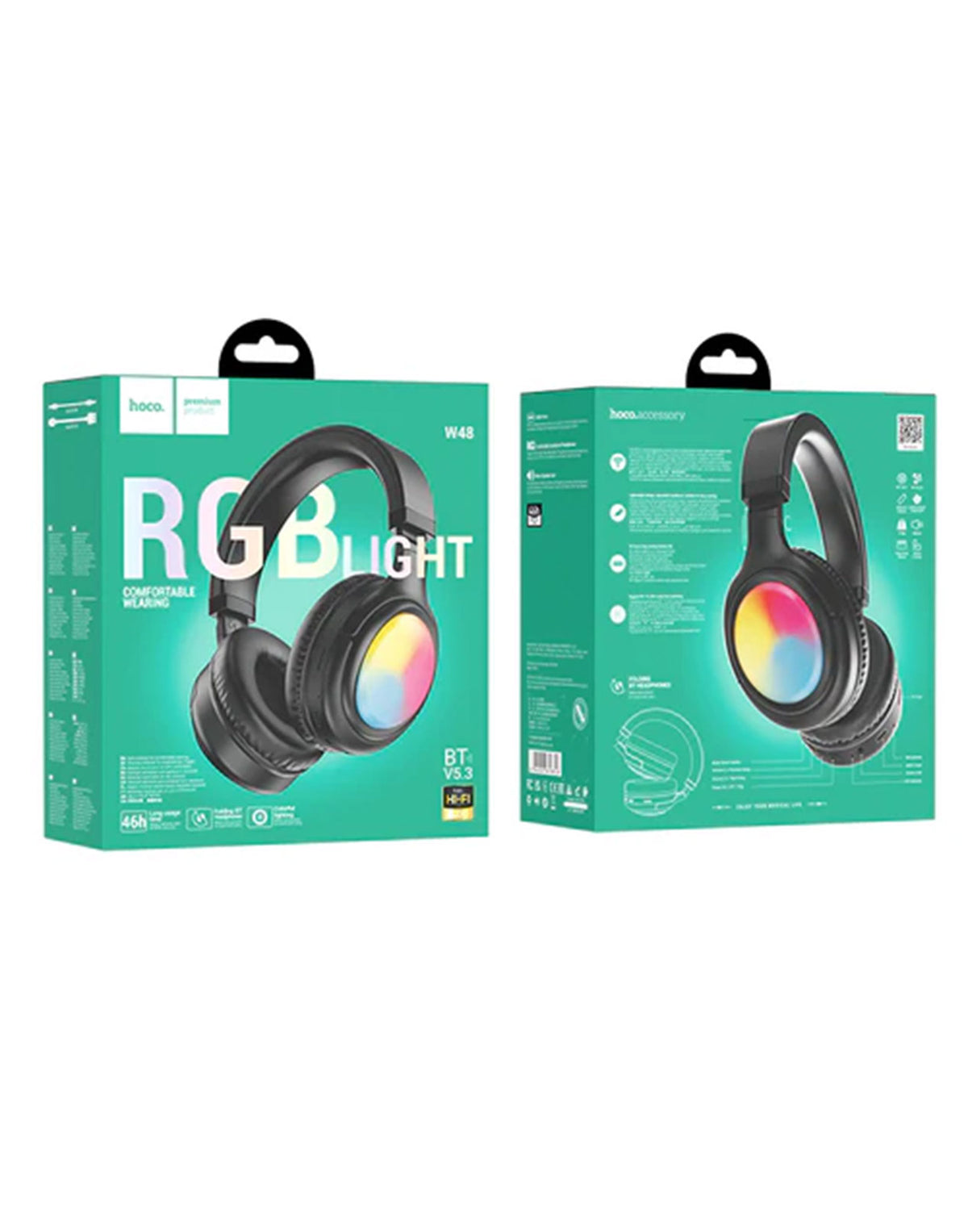 Hoco Bluetooth Headset RGB Light (W48)