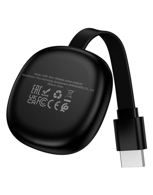 Hoco D Wireless HDMI Projector Dongle with 1080P 60Hz (UA45) - Black