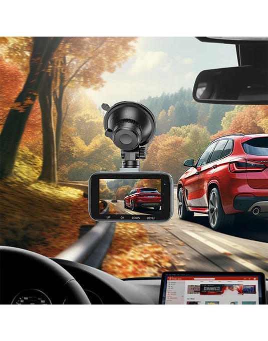 Hoco Dash Camera For Car 3-inch IPS HD Display 1080P/30FPS DV5