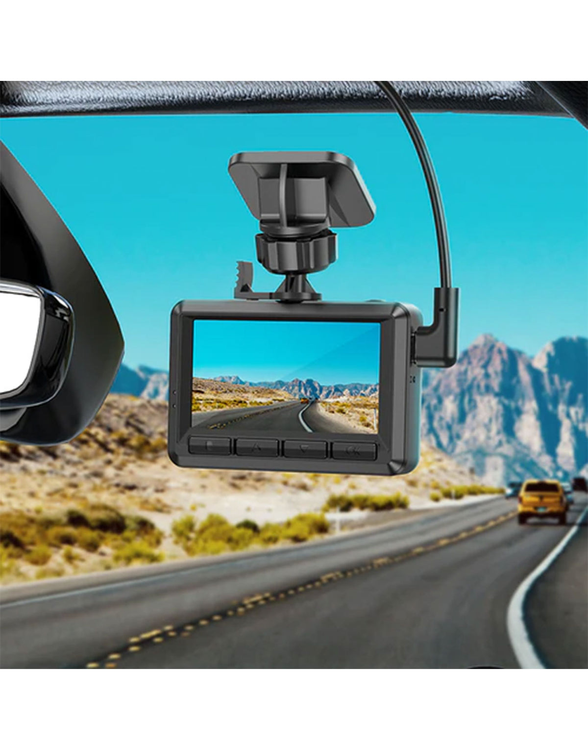Hoco Dash Camera For Car IPS HD Display 1080P/30FPS (DV2) - Black