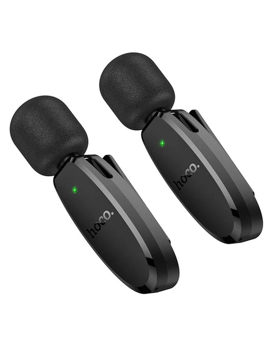 Hoco Dual Wireless Digital Microphone w/ Lightning & Type C Dual Connector (L15)