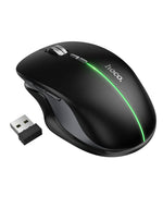 Hoco Ergonomic Wireless Mouse with Nano Receiver, LED Light, Dual Mode 2.4G + Bluetooth, Multi-Function Buttons (GM40)