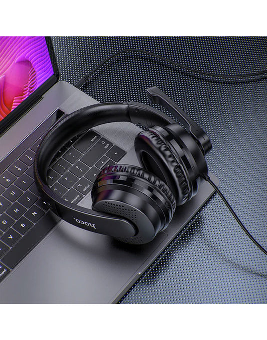 Hoco Gaming Headset w/ Mic (W103) - Black
