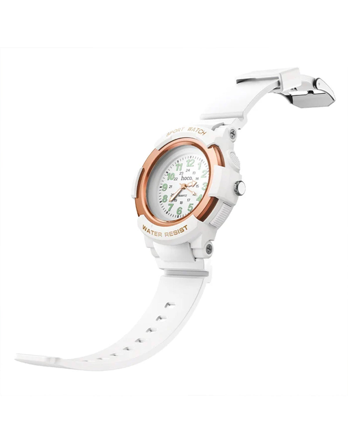 Hoco Kids Quartz Watch Built In Tracker For Apple Devices (E112) - White