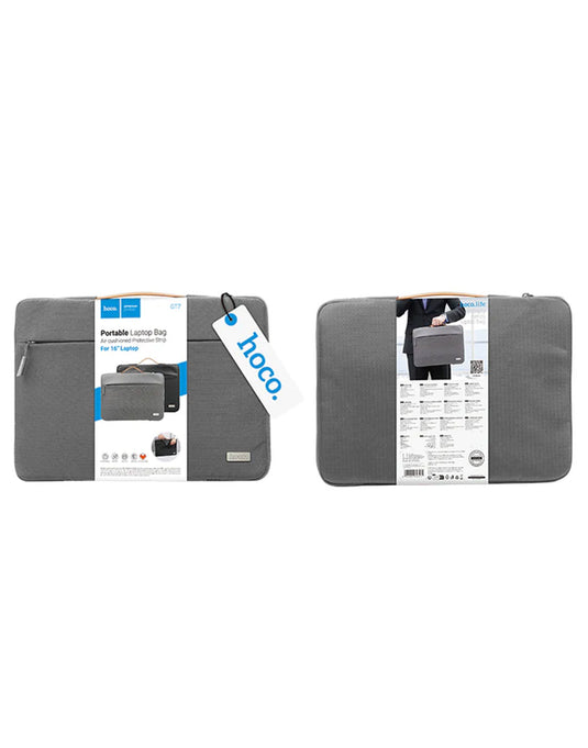 Hoco Laptop Bag 16-inch with Handle (GT7)- Grey