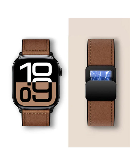 Hoco Leather Watch Strap With Magnetic Buckle For Apple Watch 44-49MM (WA34)