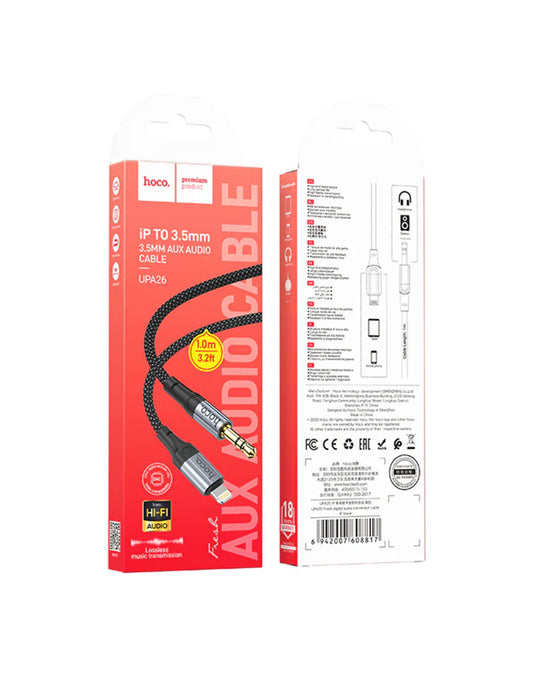 Hoco Lightning to 3.5mm Aux Cable (UPA26)