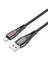 Hoco Nylon Braided Metallic USB Cable - Lightning (U133)