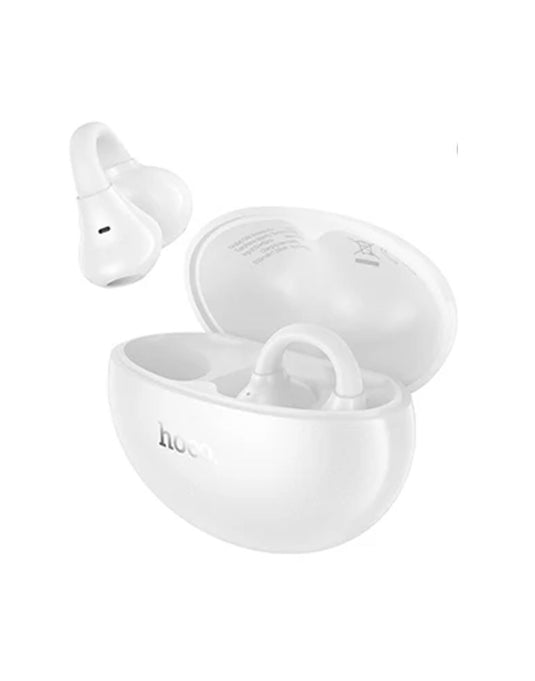 Hoco Open-Ear TWS Clip-On Earbuds with 6 Hours, Hoco Music App (EA8) - White