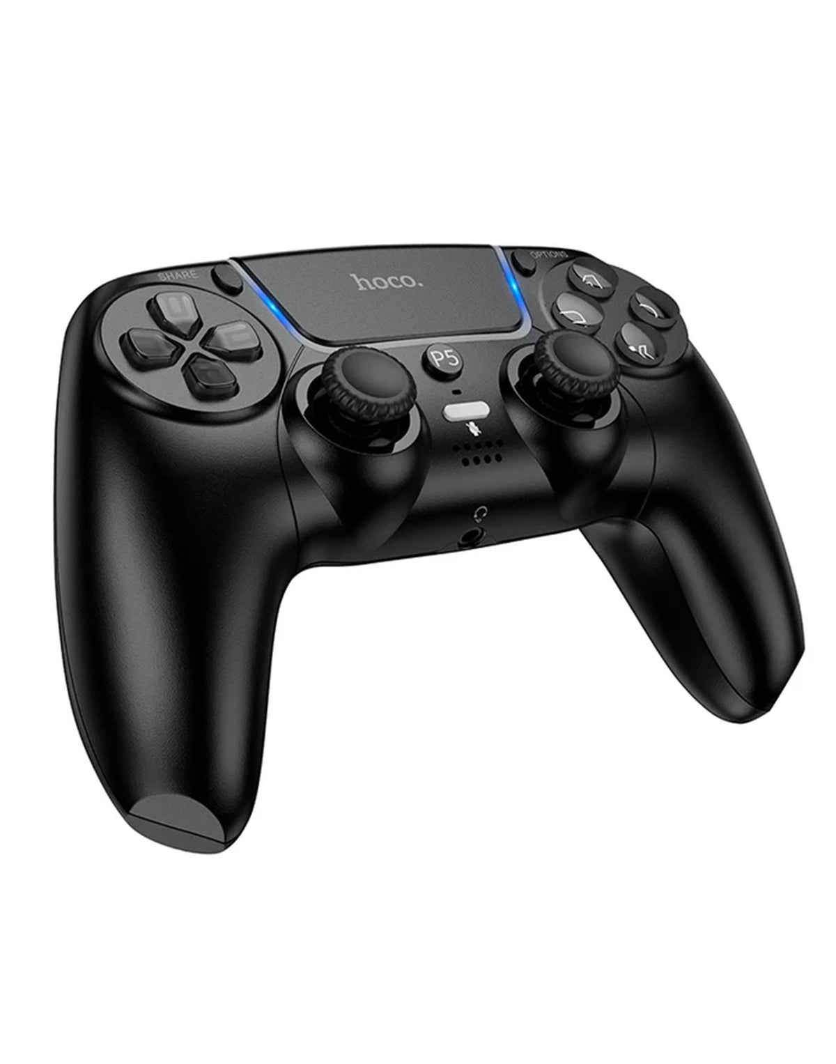 Hoco PS5 Wireless Gaming Controller With Dual-Motor Haptics & Integrated Audio (GA32) - Black