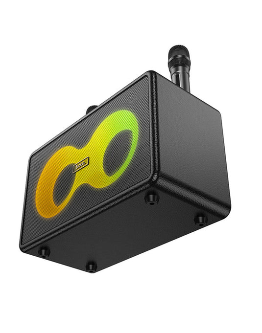 Hoco Portable Bluetooth Speaker - Wireless Mic x 2 RGB Light (HA8)