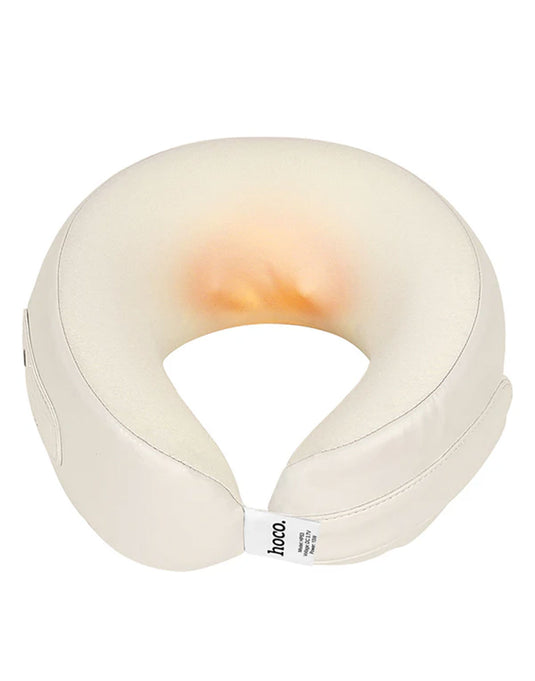 Hoco Portable Electric Neck Massager With Soothing Heat Feature (HP53) - White