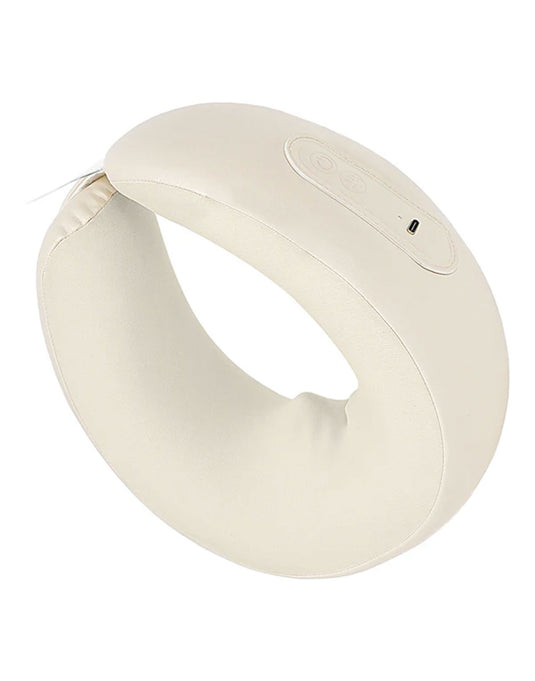 Hoco Portable Electric Neck Massager With Soothing Heat Feature (HP53) - White