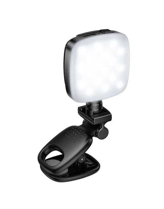 Hoco Portable Mini LED Fill Light, 9 Levels of Dimming, 2700K-6500K Color Temperature Range (K28)