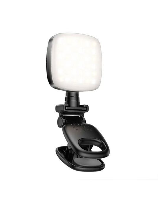 Hoco Portable Mini LED Fill Light, 9 Levels of Dimming, 2700K-6500K Color Temperature Range (K28)