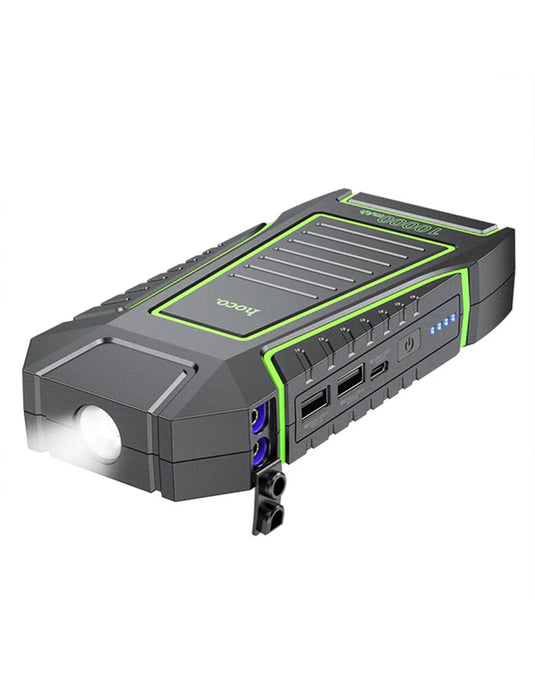Hoco Portable Smart Car Jump Starter Power Bank Led Light 10000mAh (QS1)