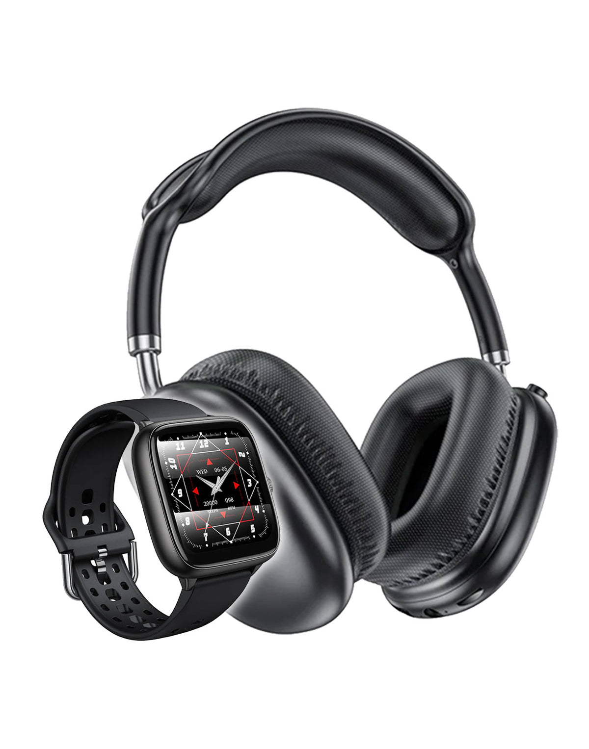 Hoco Premium Bluetooth Headset (W35 Air) + Smart Sports Watch (Y36) (Bundle Deal)