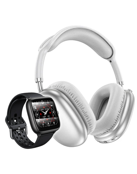 Hoco Premium Bluetooth Headset (W35 Air) + Smart Sports Watch (Y36) (Bundle Deal)