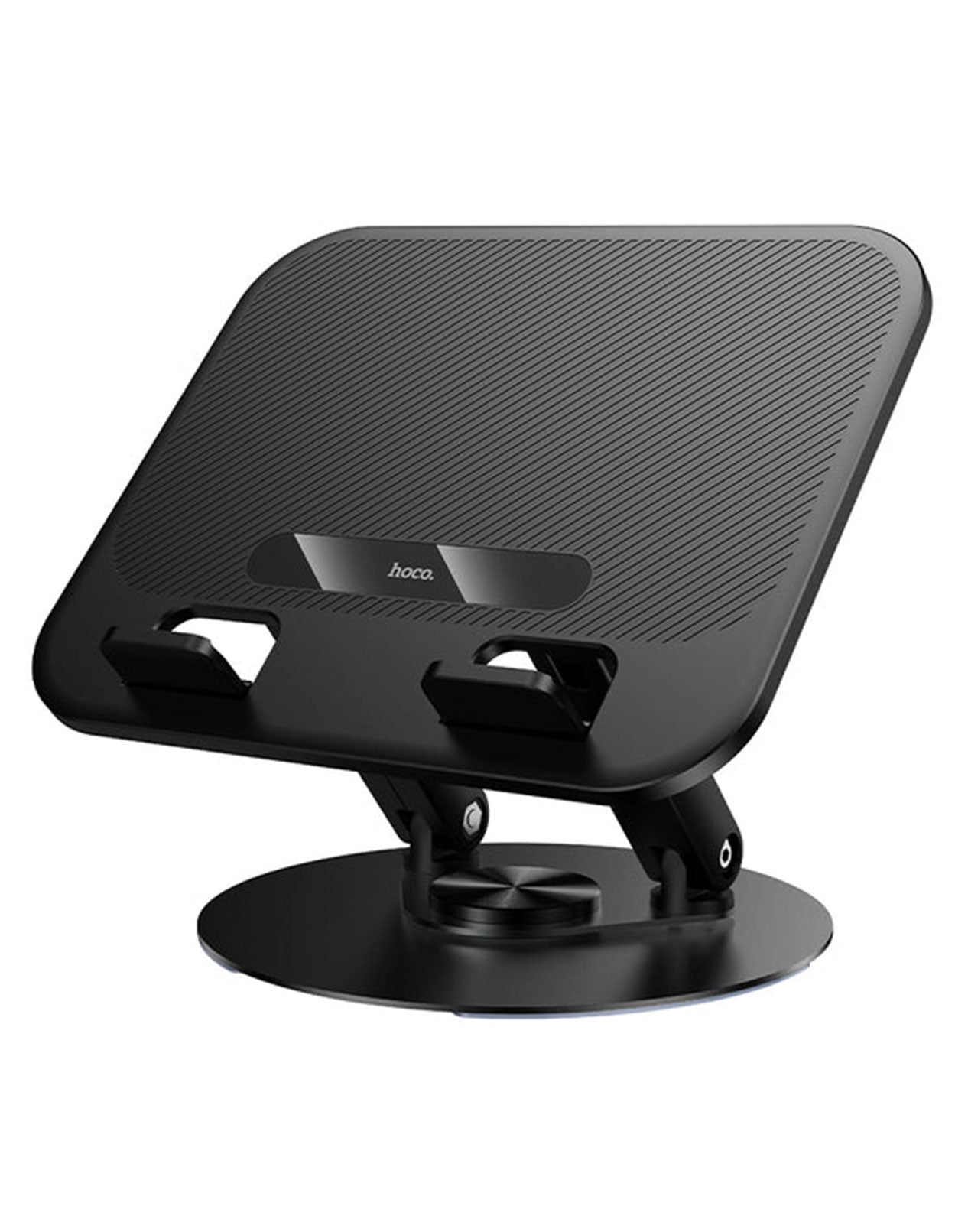 Carbon Computer Stand Hoco HD14 Premium Carbon Steel Foldable Laptop & Tablet Stand | TechCrazy