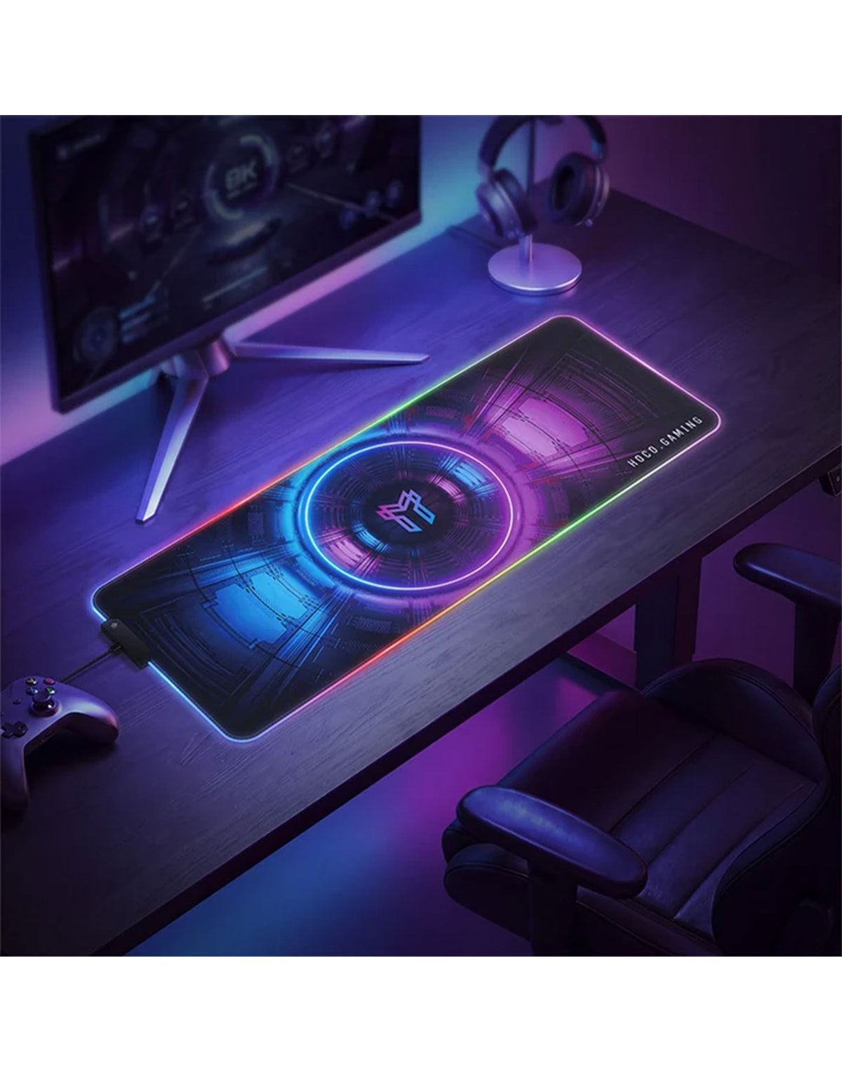 Hoco Premium Extra Large Gaming Mouse Pad with RGB Light (GM864)