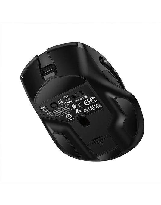 Hoco Premium Gaming Mouse LED Display, Wired & Wireless Modes (GM651) - Black