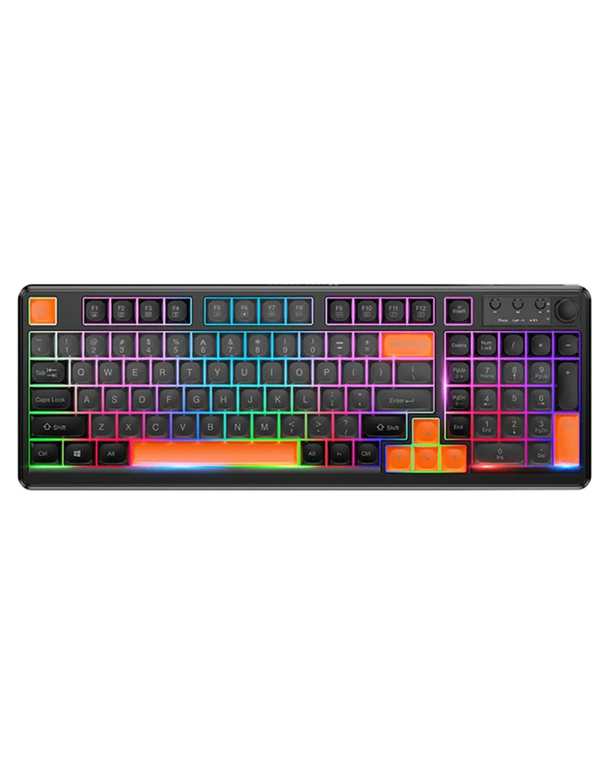 Hoco Premium Multifunction Gaming Keyboard Wired & Wireless Modes (GM751) - Black