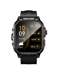 Hoco Rugged Smart Watch With Calling Feature Y45 - Black